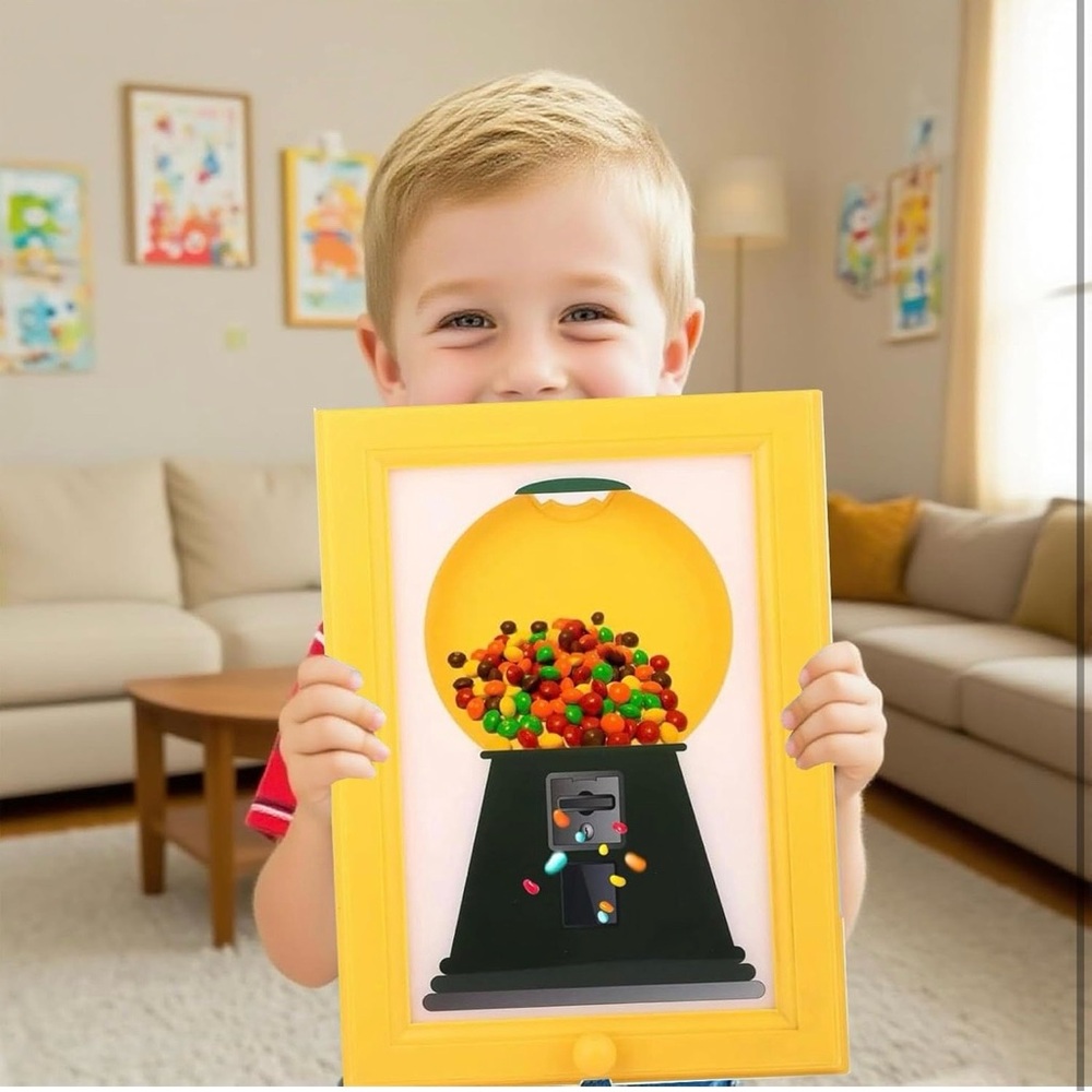 🍬Candy Frame Wall Mounted Candy Pet Treat Gumball Machine Dispenser Hanging Art - Picture 6 of 10